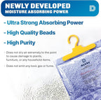 Dry & Dry 90 Packs [Net 14.1 Oz/Pack] Moisture Absorbers for Home, Basement & Bedroom - Small Dehumidifiers