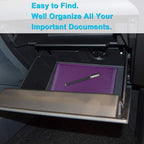 Wisdompro Car Document Holder Organiser, PU Leather Vehicle Insurance and Registration Holders Wallet Case for ID Card, Driving Licence, Key Contact Information Cards