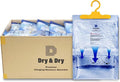 Dry & Dry 90 Packs [Net 14.1 Oz/Pack] Moisture Absorbers for Home, Basement & Bedroom - Small Dehumidifiers
