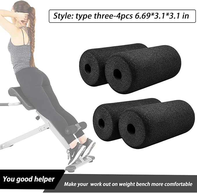 Protective Pads Cushion (6.69*3.1*3.1 in), Sponge for Exercise Equipment，Workout Machine-Sit ups, Barbell Bench