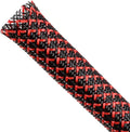 Braided Cable Sleeving, PET Expandable Braided Cable Sleeve, Flexible Mesh Sleeving Cord Management for Audio Video and Other Home Device, Cord Protector from Pets (Black Red, 1/8" x 25ft)