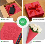 12" x 1200" (100 feet) Christmas Red Kraft Paper Roll - USA-Made Quality Craft Paper for Gift Wrapping, Kids' Arts & Crafts, School Projects - Natural Material 50lb Thickness by IDL Packaging