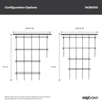 ClosetMaid MaxLoad Heavy Duty Wall Shelf Kit for Garage, 6 – 10 Ft., Adjustable ShelfTrack Wire Shelving, Black Finish