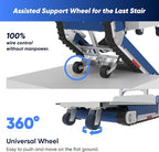 Electric Stair Climbing Dolly 925 lb Capacity Heavy Duty Stair Climbing Hand Truck with Support Wheels, Joystick Controcl