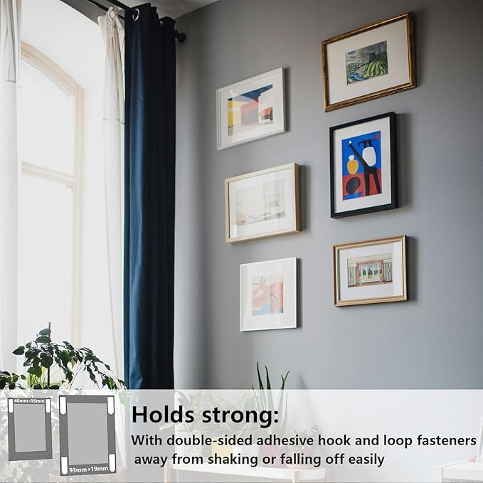 16 Pairs Picture Hanging Strips Heavy Duty, Picture Hangers Without Nails, Picture Hanger Damage Free Hanging Strips