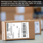 SJPACK 100 Half Sheet Shipping Labels 5-1/2" X 8-1/2" Address Blank Labels Laser/Ink Jet