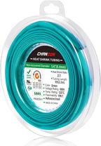 Chanzon 3:1 Ratio 1/4" (6.4mm) Heat Shrink Tubing - Marine Grade Waterproof Adhesive Lined - 8Ft Roll (2.5M Total Length) Green Polyolefin Sleeving Wrap Shrinking 3 to 1 Ratio 1pcs