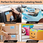 2.25" x 1.25" Direct Thermal Labels, Strong Adhesive Stickers Compatible with Zebra, Rollo, Munbyn & Most Desktop Thermal Printers (1 Roll / 1000 Labels, Light Blue), TRSTGIX
