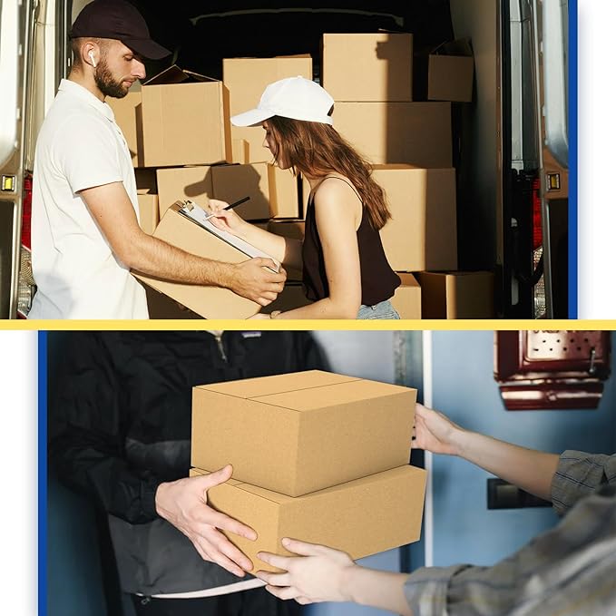 30 Pack 6x4x2 inches Small Shipping Boxes Brown Corrugated Cardboard Boxes for Packing, Mailing, Moving, Business
