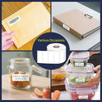 L LIKED 2.25" x 0.75" Direct Thermal Labels, Permanent Adhesive Address Barcode Label & Compatible with Rollo, Zebra and Other Desktop Printers (12 Roll, 20400 Labels)