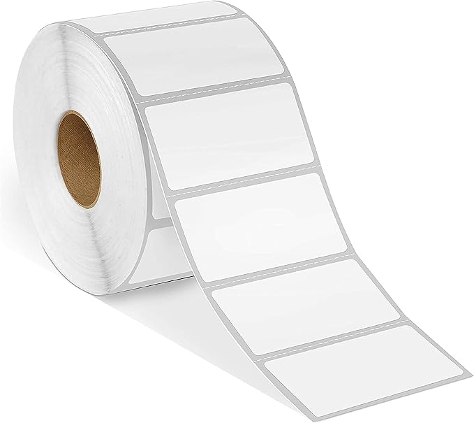 Spartan Industrial - 2" X 1” Direct Thermal Labels, Perforated UPC Barcode FBA Labels, Compatible with Rollo & Zebra Desktop Printers - 10 Rolls, 1300/Roll