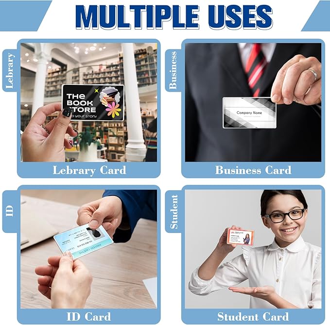 1000 Pack 5mil 2.25“x3.75" Thermal Laminating Pouches Badge Laminate Pouches Clear Laminated Luggage Tags Printable Laminator Pouches for Business Permits Cards (1000, 2.25“x3.75"-5mil)