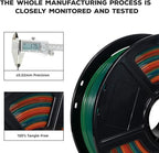 FLASHFORGE PLA Filament 1.75mm, 3D Printer Filament 1kg (2.2lbs) Spool, Dimensional Accuracy +/- 0.02mm, 3D Printing Filament Easy to Use and Fits for Most FDM 3D Printers (Rainbow)