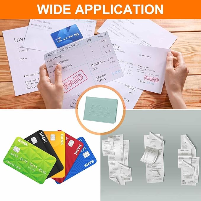 HARFINGTON Car Registration and Insurance Holder PU Leather Vehicle Glove Box Organizer Storage Accessories Car ID Holder with 8 Pockets for License ID Card Bank Card Documents, Blue