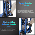 Electric Stair Climbing Hand Trucks Dolly Cart, 900lb Capacity Heavy Duty Stair Climber with Ropes, Carry Heavy Objects Up and Down Stairs Effortless for Furniture Logistics Warehouse, 1250W Motor