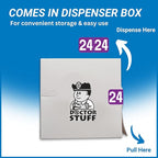 2024 Year Stickers, Doctor Stuff 2024 Chart Stickers, Purple Color Coded, Ames/TAB Style, USA Made Year Labels for End Tab File Folders, 500/Roll, 1 Roll, 3/4" x 1-1/2"