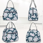 FlowFly Insulated Lunch Cooler Bag - Tote Bag Organizer for Women/Men, Plum
