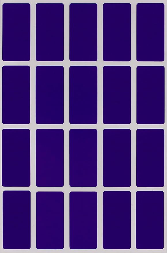 Royal Blue Small Sticker Sheets (40mm x 19mm) - 2160 Pack, File Folder Label Rectangular Stickers for Labeling 1.57 x 0.75 inch