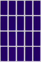Royal Blue Small Sticker Sheets (40mm x 19mm) - 2160 Pack, File Folder Label Rectangular Stickers for Labeling 1.57 x 0.75 inch