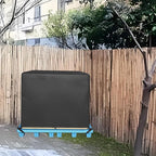 Water Resistant Pallet Cover, 420D Heavy-Duty Zipper Pallet Cover to fit Pallets Up to 48" x 42" x 48" Waterproof, Stain-Resistant, Dustproof, Cargo PalletCovers with UV Protection Black