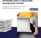 1000-Pack Insulated Silver Thermal Bubble Mailers 18 x 23 - Waterproof Metallic Foil Self-Sealing Padded Envelopes for Cold Shipping, Perishables, Food, Cosmetics, Pharmaceuticals