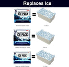 Reusable Ice Packs for Coolers Long Lasting Gel Freezer Packs for Cooler Bag Backpacks, Child Lunch Box, Cooler Bag, Keeps Food Cold Fresh (Small Set of 5)