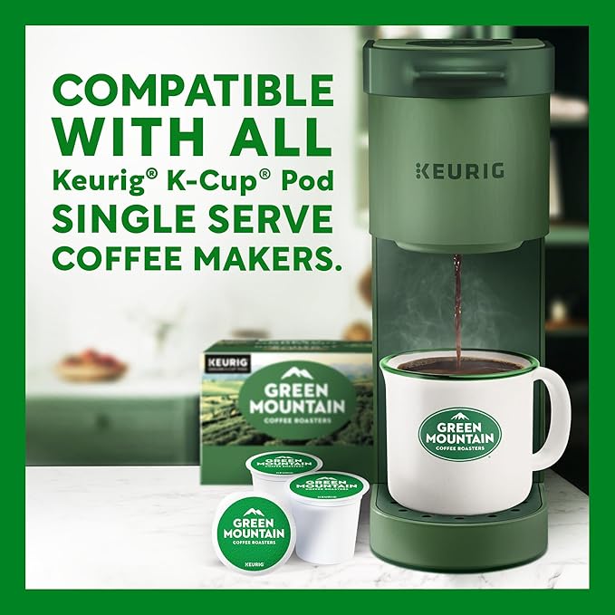 Green Mountain Coffee Roasters Caramel Vanilla Cream, Single-Serve Keurig K-Cup Pods, Flavored Light Roast Coffee Pods, 32 Count