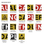 Montour Line MSR630D Set of 2 Retractable Belt Barrier Stanchion, Heavy-Duty Rubber Base, Red Post (7.5 ft Green and White Diagonal Dual Belt)
