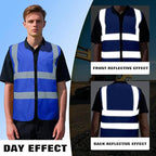 BeautyWill 10/20 Pack Custom Logo Safety Vest,Bulk High Visibility Class 2 Reflective Work Vests