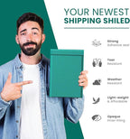 Green Poly Bubble Mailers 8.5x14.5 inch #3 | Self Seal Padded Envelopes | Cushioned Bubble Mailer | Usable Size 8.5x13.5 | WaterProof | Lightweight mailing Shipping Bags | 100 Pack Bulk