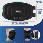REVIX 20" XXXL Large Gel Ice Pack for Knee, Knee Ice Pack Wrap Around Entire Knee for Post-Workout Recovery, Ease Knee Discomfort and Fatigue, Promote Flexibility and Mobility, 2 Packs