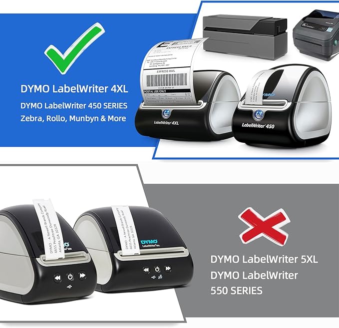 Compatible Direct Thermal Labels Replacement for Dymo 30336 (1" x 2-1/8") 12 Rolls Return Address & Barcode Labels - Use with Labelwriter 450, 450 Turbo, 4XL Printers - 500 Labels/Roll