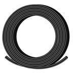 XHF 1/4 Inch 20Ft 3:1 Waterproof Heat Shrink Tubing Roll Marine Grade Adhesive Lined Heat Shrink Tube, Insulation Sealing Oil-Proof Wear-Resistant Black