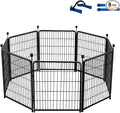 Garden Fencing 48 inch High, 8 Panels Total 17.7Ft(L). Garden Fence Border, Flower Bed Fencing, Dog Fences for The Yard, Dog Digging Fence Barrier (No Gate)