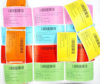 BETCKEY - Continuous Length Labels Replacement for Brother DK-2214 (0.47 in x 100 ft), Compatible with Brother QL Label Printers [6 Rolls/Continuous Labels, Light Blue]