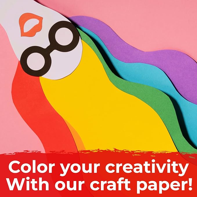 USA Made 12" x 1200" Yellow Kraft Paper Roll, 45 lbs Thickness, American Quality Colored Kraft Paper for School, Poster Arts, Crafts, Bulletin Board Roll - Odorless, Non-Toxic, Safe for Kids