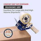 Tape Logic 2" Work Horse Packing Tape Dispenser Gun - Heavy Duty Carton Sealing Tape Dispenser, Industrial & Hand-Held for Home, Office or Warehouse, Supplies for Packing, Shipping, Moving, & Mailing
