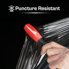 (4 Rolls) Hand Stretch WRAP Shrink Film 15 x 1500 x 90 Gauge + Free Stretch W.