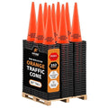 Xpose Safety 36 Inch Orange Traffic Cones- Bulk Full Pallet 252-Pack - Multipurpose PVC Plastic Safety Cone for Parking, Soccer, Caution, Kids and Construction - DOT Approved