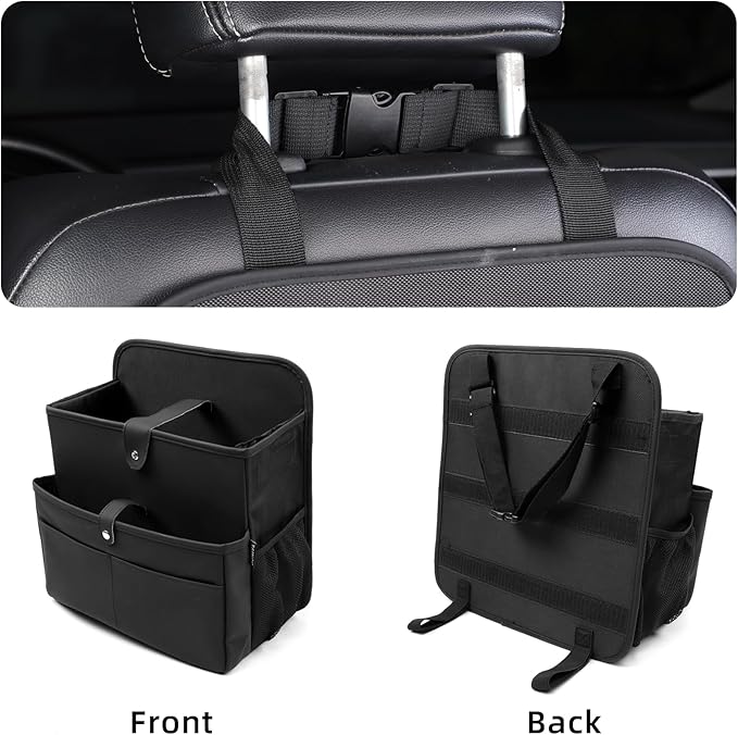 Car Seat Organizer，Universal Fit for Front & Back Seats-Hanging Letters/Legal Folders/Laptops and Tablets，Compatible with Cars, Trucks, and Vans