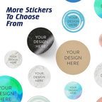 100 Custom Vinyl Stickers - Upload Your own Image, Text, Design, Logo - Personalized Logo Labels for Handmade, Packaging, Bottle, Jars, Candle, Brand Stickers (Brown, 4x4)