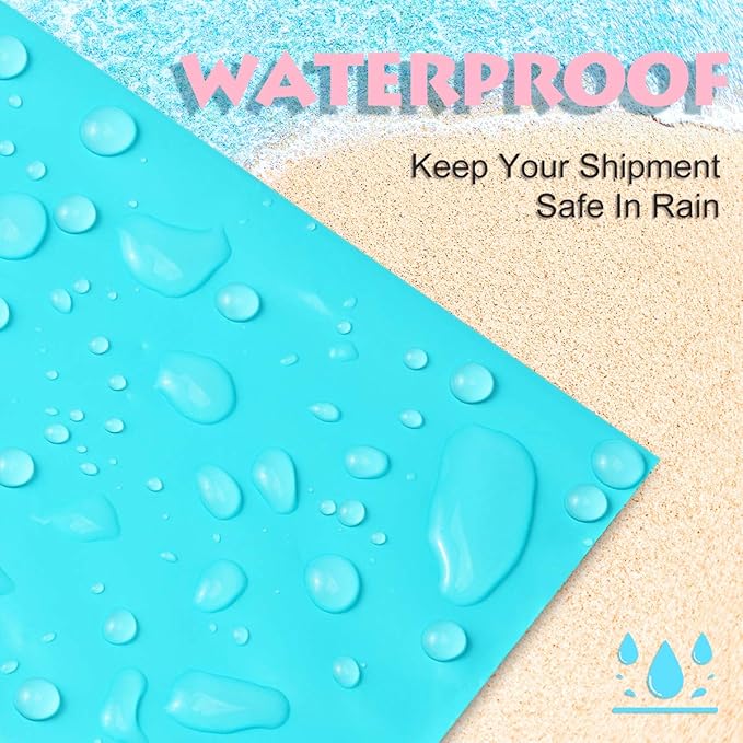 UCGOU Poly Mailers 24x24 Inch Teal 100 Pack Extra Large Shipping Bags Strong Thick Mailing Envelopes Self Seal Adhesive Waterproof and Tear Proof Boutique Postal for Clothing Quilt and More