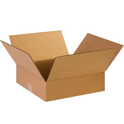 TAPE LOGIC 14 x 14 x 4 Corrugated Cardboard Boxes, Flat 14"L x 14"W x 4"H, Pack of 25 | Shipping, Packaging, Moving, Storage Box for Home or Business, Strong Wholesale Bulk Boxes