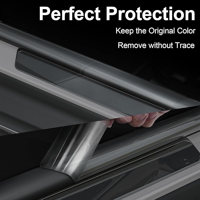 Lypumso Clear Vinyl Wrap Tape, Universal Car Door Edge Guard Door Sill Protector, Transparent Paint Protection Film for Most Cars Rearview Mirror Handle Bumper Window Stair (6inch x 30ft)