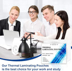 200 Pack 5mil 3.14''*3.93" Thermal Laminating Pouches Badge Laminate Pouches Clear Laminated Luggage Tags Printable Laminator Pouches for Business Permits Cards (200, 2.94"x4.13"-5mil-with Holes)