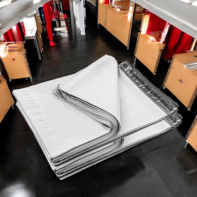 iMBAPrice 9x12 Inches White Poly Mailers, 1000-Pack Mid Size #3 White Color Poly Mailing Shipping Envelopes Bags, Self Seal Adhesive Waterproof and Tear Proof (Total 1000 Bags) in Bulk