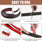 Floor Cord Cover Self Adhesive Cord Hider,10FT Cable Management, Extension Strip Protector for Wires, Prevent Cable Trips for Offices, Gyms, Exhibitions Cavity:0.51"(W) x 0.3"(H) Black Wood