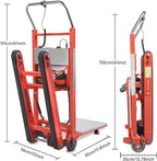 Electric Stair Climbing Hand Trucks Dolly Cart, 900lb Capacity Heavy Duty Stair Climber with Ropes, Carry Heavy Objects Up and Down Stairs Effortless for Furniture Logistics Warehouse