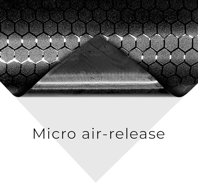 VViViD+ Honeycomb Matte Black Medium Pattern Car Wrap Vinyl (6ft x 5ft)