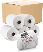 10 Rolls – 2 1/4" x 230' Thermal Paper Receipt Rolls | BPA Free, 55 GSM | Compatible Paper for Citizen, Casio, Epson POS Receipt Printers & Cash Registers